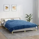 Gewichtsdecke Blau 220x230 Cm 15 Kg Stoff - Vidaxl