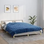 Gewichtsdecke Blau 200x220 Cm 13 Kg Stoff - Vidaxl