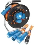 Kalle Campingkabeltrommel Cee 230v 16a 2,5mm2 Extreme Signal Orange Ip44 25 Meter Im