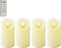Kaemingk Led Kerze Wachs 4 St&uuml;ck Indoor 13 Cm Creme Weihnachtskerzen