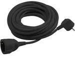 Meister - Schutzkontakt-verl&auml;ngerung - 5 M Kabel - Schwarz - Kunststoffleitung -