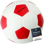 Hmf - 4790-03 Spardose Fu&szlig;ball Lederoptik 15 Cm Durchmesser, Rot Wei&szlig;