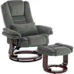 M Mcombo Relaxsessel Mit Liegefunktion, Lesesessel, 360&deg; Drehbarer Fernsehsessel,