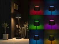 Konstsmide - 4in1 Akku Outdoor Stehleuchte Pomezia Mit Rgb Farbwechsel, Schwarz,