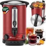 Gl&uuml;hweinkocher Rot 6,8l / 1500w Einkochautomat Aus Edelstahl Gl&uuml;hweinkessel