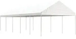Pavillon Mit Dach Wei&szlig; 11,15x4,08x3,22 M Polyethylen - Vidaxl