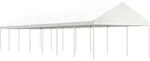 Pavillon Mit Dach Wei&szlig; 15,61x4,08x3,22 M Polyethylen - Vidaxl