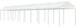 Vidaxl - Pavillon Mit Dach Wei&szlig; 20,07x2,28x2,69 M Polyethylen