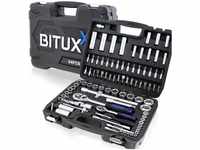 Bituxx - Werkzeugkoffer 94tlg. Knarrenkasten Ratschenkasten Nusskasten Bitsatz -