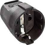 D&ouml;nges - As Schwabe 45012 Schutzkontaktkupplung Kunststoff 230 V Schwarz Ip20