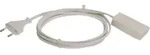 Verl&auml;ngerungkabel Eurostecker 5 M Wei&szlig; Ip20 H03vvh2-f 2x0,75