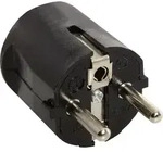 As-schwabe - As Schwabe 45032 Schutzkontaktstecker Kunststoff 230 V Schwarz Ip20