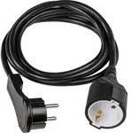 As Schwabe 50212 Strom Verl&auml;ngerungskabel Schwarz 2 M H05vv-f 3g 1,5 Mm2