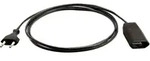 As-schwabe - As Schwabe Euroverl&auml;ngerung 5m H03vvh2f 2x0,75, Schwarz 50152