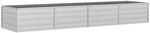 Garten-hochbeet 320x80x45 Cm Verzinkter Stahl Silber Vidaxl