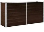 Garten-hochbeet Braun 160 X 40 X 77 Cm Verzinkter Stahl Vidaxl