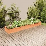 Vidaxl - Hochbeet Mit Einsatz Braun 240x45x25 Cm Massivholz Tanne