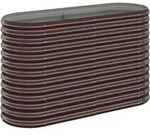 Hochbeet Verzinkter Stahl 114x40x68 Cm Braun Vidaxl