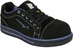 Runnex&reg; S3-damen-esd-sicherheitshalbschuhe Girl-star Schwarz/violett 5380 Gr.35