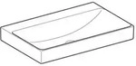 Keramag - Geberit One Waschtisch Abgang Vertikal, 75x14x48cm, 505.021.01.2