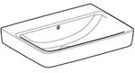 Keramag - Geberit Renova Plan, Waschtisch, 65x48 Cm, Ohne Hahnloch, Mit
