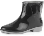 Ladeheid Damen Kurze Gummistiefel Lazt201801 (schwarz/grau, 38 Eu)