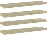 Vidaxl Bookshelf Boards 4 Pcs Sonoma Oak 40x10x1.5 Cm Engineered Wood