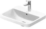 No.1 Einbauwschtisch, 1 Hahnloch, Mit &Uuml;berlauf, - Duravit