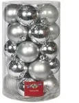 Trendline Weihnachtskugeln Bruchfest, Langlebig &Oslash; 6, 8 10 Cm Silber 26 St&uuml;ck