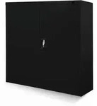 Kleiner Aktenschrank C001b B&uuml;roschrank Mit Fl&uuml;gelt&uuml;ren Metallschrank Lagerschrank