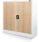 Kleiner Aktenschrank C001b B&uuml;roschrank Mit Fl&uuml;gelt&uuml;ren Metallschrank Lagerschrank