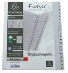 Exacompta A-z Register Exacompta Forever&reg; Din A4 &Uuml;berbreite Polypropylen Grau 20