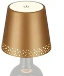 Led Akku-flaschenlicht, Gold-matt,1xled-modul/2,6w