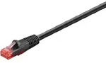 Goobay - Cat 6a/6a Outdoor-patchkabel, U/utp, Schwarz, Kupferleiter (cu), 2-fach
