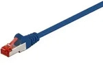 Goobay - Cat 6 Patchkabel, S/ftp (pimf), Blau, Kupferleiter (cu), Halogenfreier