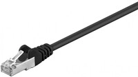 D&ouml;nges Patchkabel Cat. 5e 2xrj45 F/utp, 1 M, Schwarz