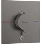 Showerselect Comfort - Unterputz-thermostatarmatur, Chrom Schwarz Geb&uuml;rstet 15575340