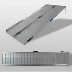 Trutzholm Rollstuhlrampe Klappbar 184 Cm Traglast 272 Kg Alu Grau Geriffelt