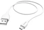 Hama - Usb-ladekabel Usb 2.0 Usb-a Stecker, Usb-micro-b Stecker 1.50 M Wei&szlig; 00201587