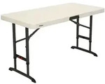 Kunststoff Klapptisch Camping Wei&szlig; 122x61x86 Cm - Lifetime