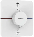 Showerselect Comfort - Unterputz-thermostatarmatur, F&uuml;r 2 Verbraucher, Wei&szlig; Matt