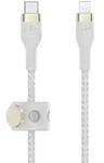 Belkin Usb C - Ltg-kabel, Silikongeflecht 3m, Weiss