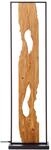 Standleuchte Chaumont Alu/metall/holz, Schwarz/holz