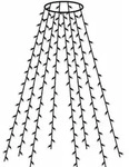 F-h-s International - Baumvorhang 160 Led 8 Str&auml;nge Je 20 Led, Strang 2,0 M, Ip44,