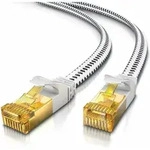 Primewire - Flachbandpatchkabel Cat 7 Mit Baumwollummantelung - Gigabit Ethernet Lan