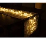 Led Tischl&auml;ufer Aus Flexiblem Draht - 120 Cm - Deko Beleuchtung Warm Wei&szlig; -