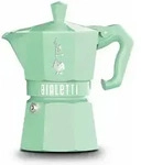 Italienische Kaffeemaschine, 6 Tassen, Pastellgr&uuml;n - Bialetti - 0009058