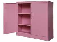 Schrank mit Fachböden, 900 x 930 x 400 mm, Fresh Style: powder pink - pink