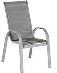 Amalfi Di Lusso Stapelsessel 2er Set Aluminium/textil