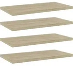 B&uuml;cherregal-bretter 4 Stk. Sonoma-eiche 40x20x1,5 Cm Vidaxl